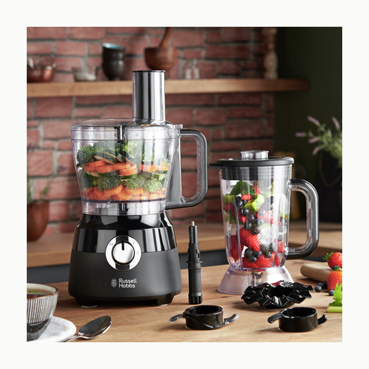 Procesador Matte Black Russell Hobbs Procesador de Alimentos Matte