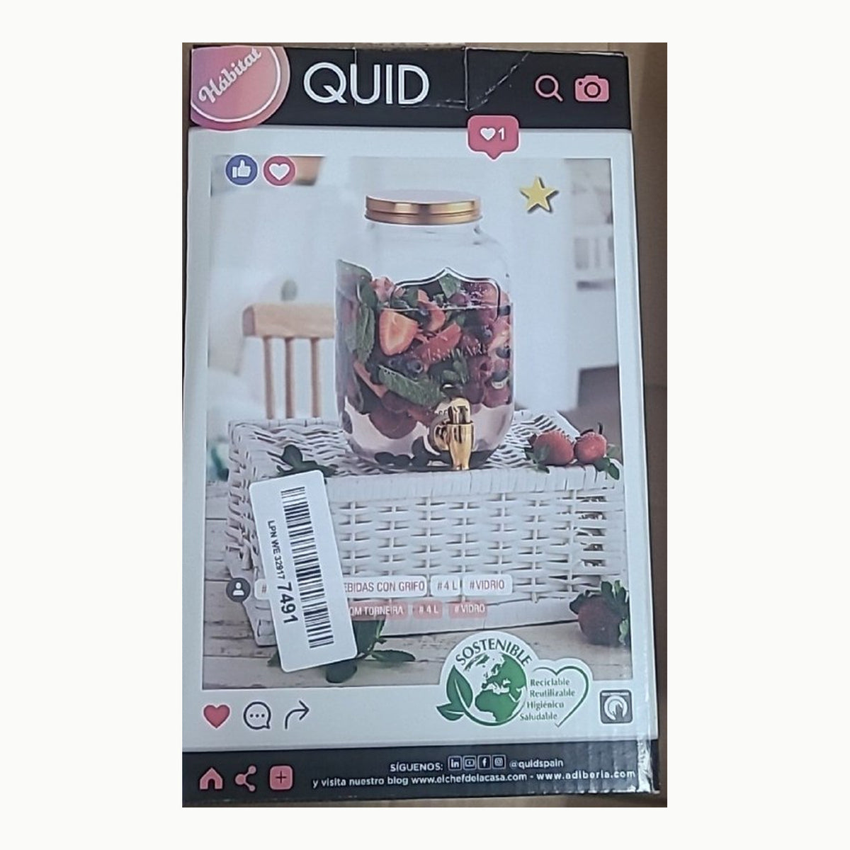 DISPENS C/T COBRE MENS REL 4L HÁBITAT QD