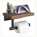 ZkateTrade Portarrollos de papel higiénico de madera, sin taladrar