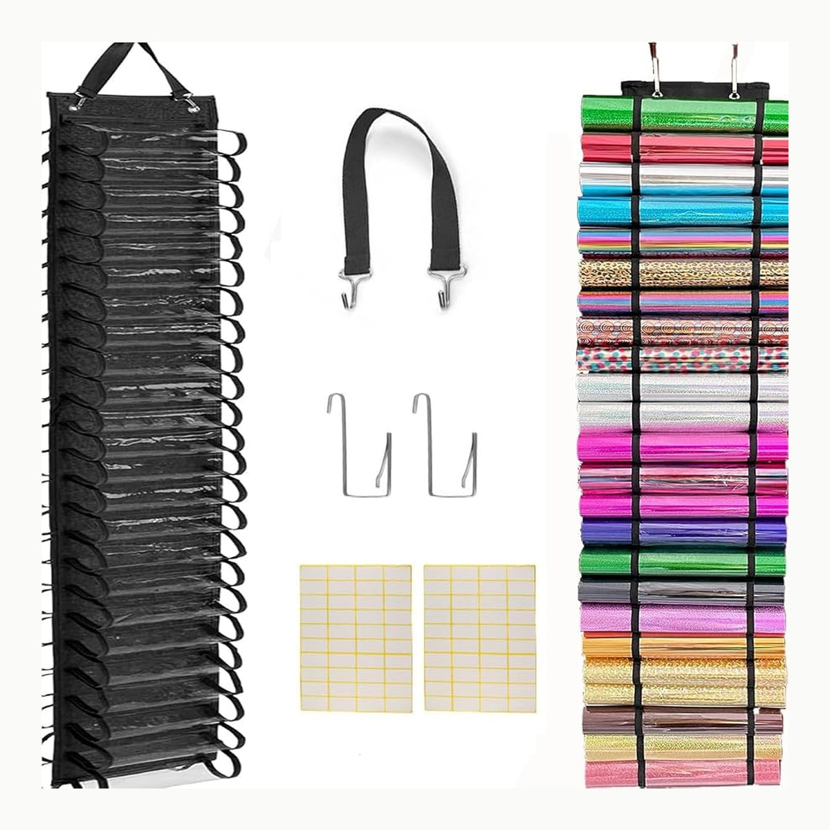 Sonhomay Organizador de rollos de vinilo con 60 compartimentos
