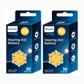 ZA10BX30/00 PHILIPS x60 Pilas 1.4V para Audífonos 10 \(Hearing Aid