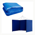 Relaxdays Laterales Carpa 3x6m, Set de 6, 2x3m, Impermeables