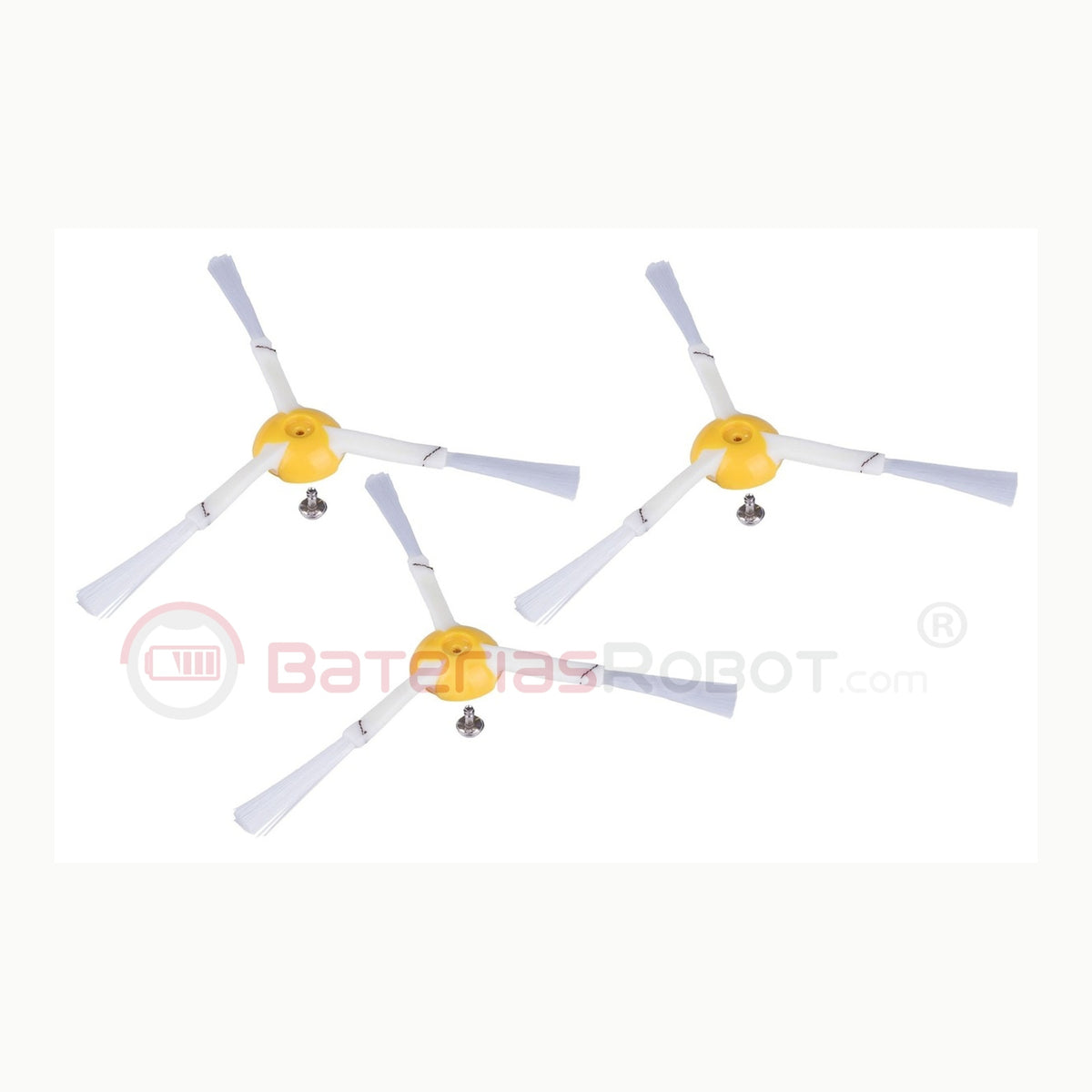 iRobot Pack de 3 cepillos para esquinas y bordes para robots Roomba