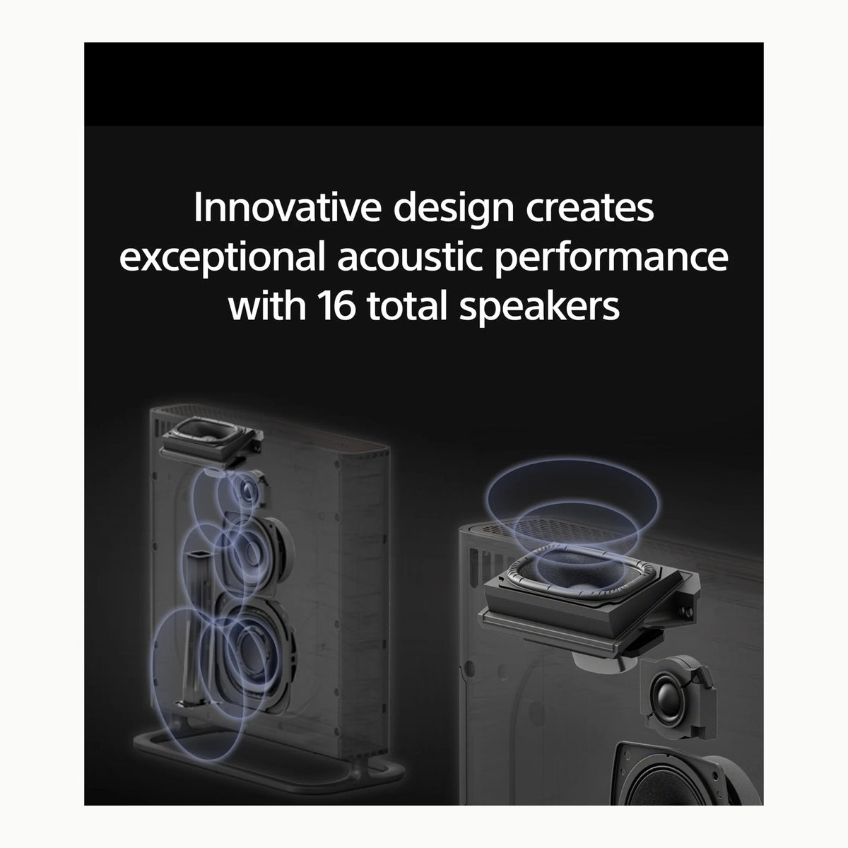 Sony BRAVIA Theatre Quad – Dolby Atmos. Uno de los altavoces no