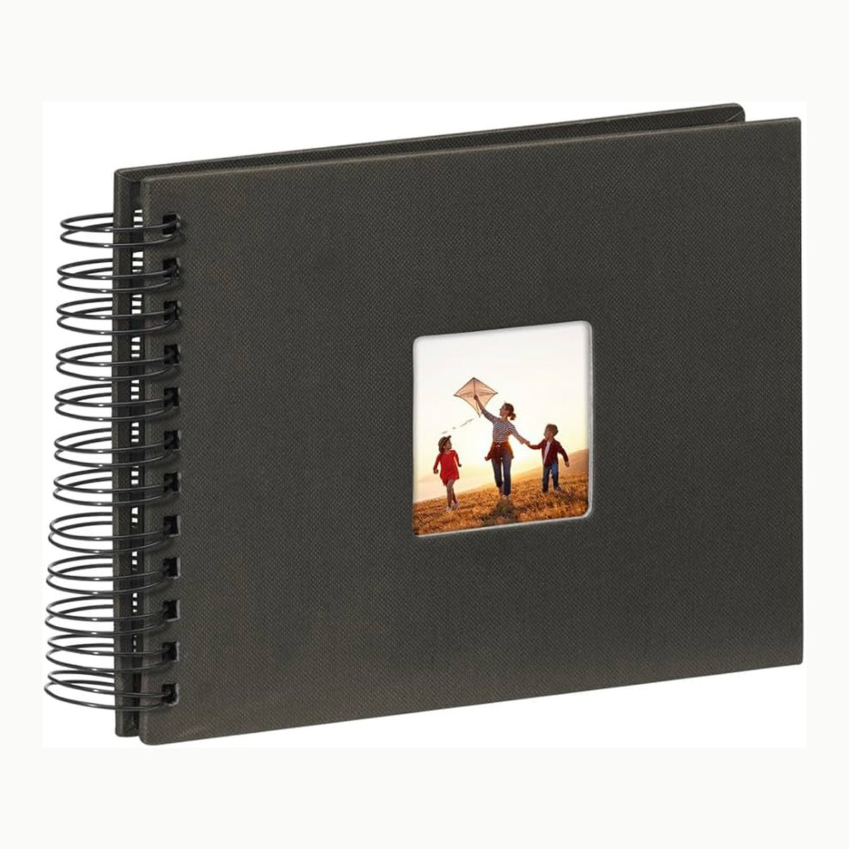 Hama Fotoalbum 28x24 cm \(Spiral-Album mit 50 schwarzen Seiten