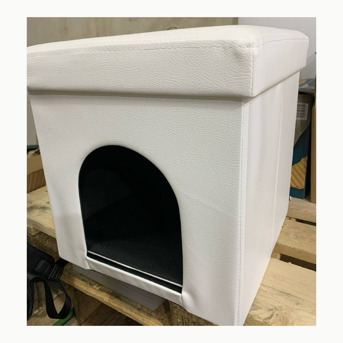 Banqueta-casita pequeña Banqueta-casita para animales pequeños