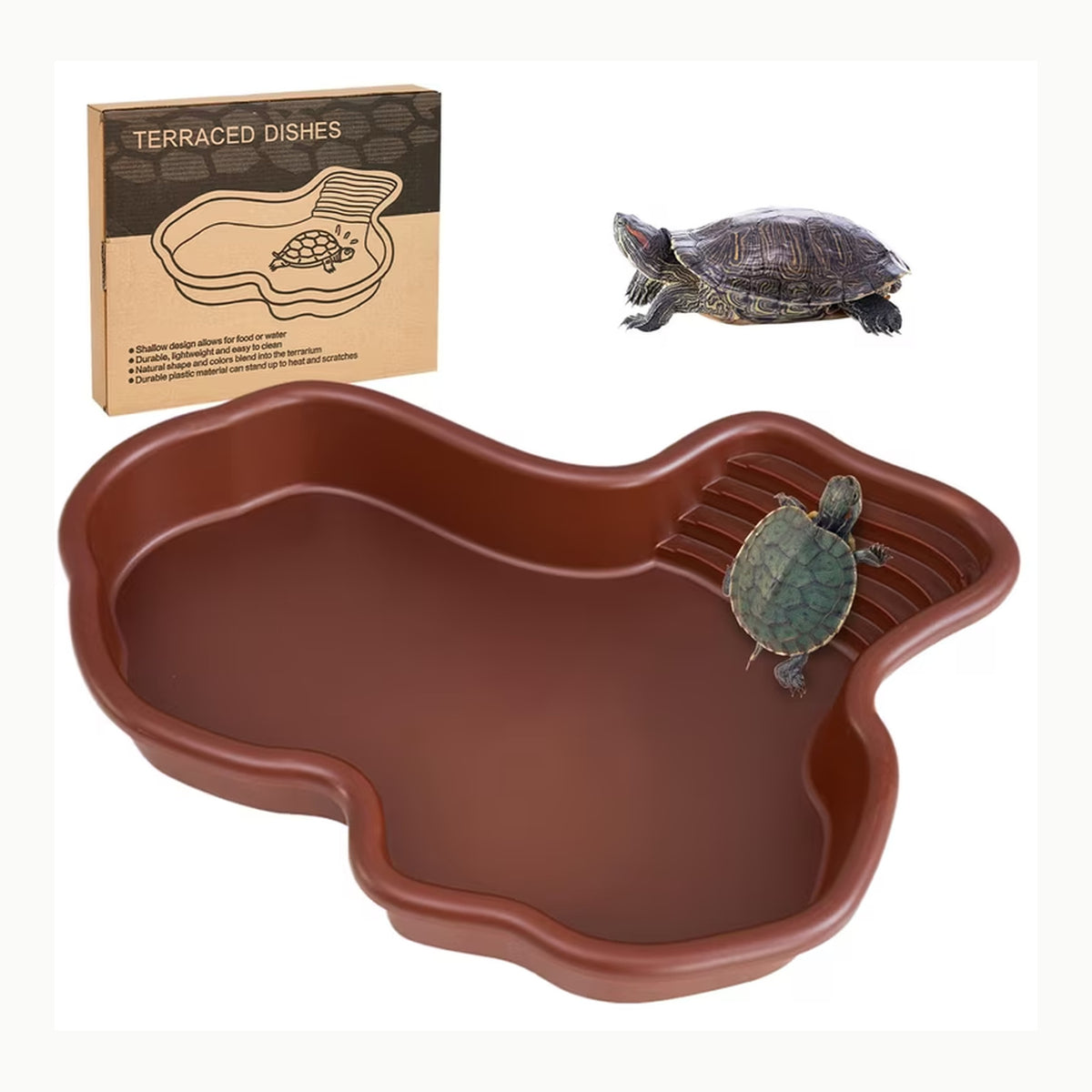 Bañera para Tortugas de Gran Capacidad, Gran Piscina para Tortugas