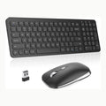 Teclado y ratón inalámbricos, PINKCAT 2.4G Set de Teclado Ultrafino