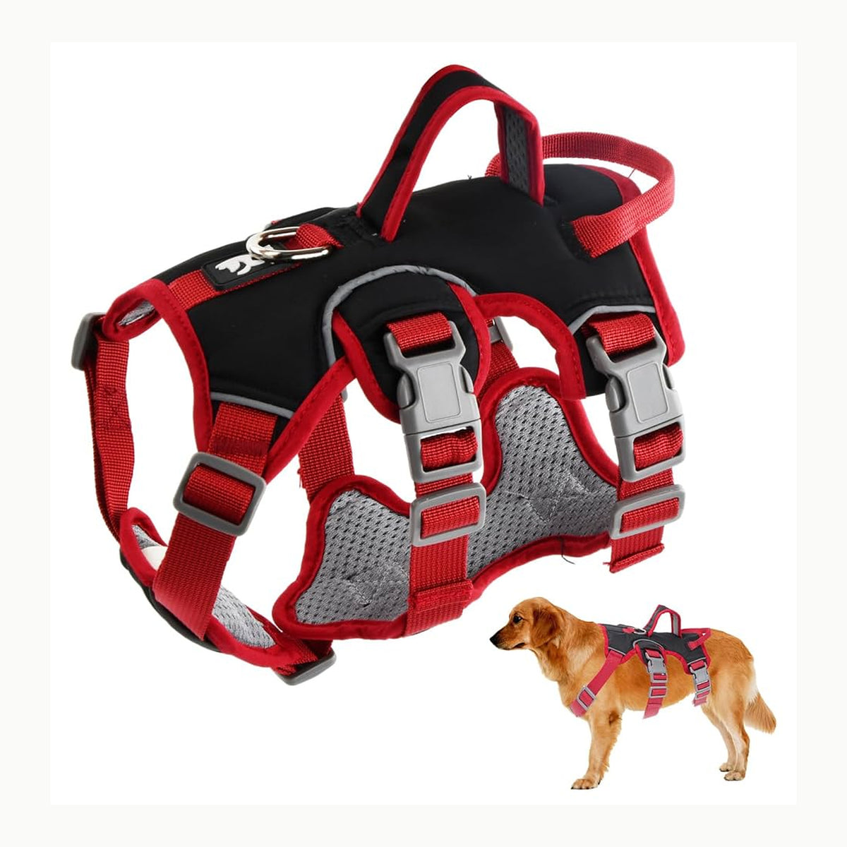 Wisebom Arnés para Perros a Prueba de Escapes, Soporte Múltiple