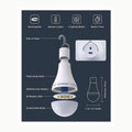 Kimjo Bombilla Recargable USB con Mando - Bombilla Inalámbrica sin