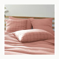 Taie Oreiller 60x60 Coton Renforcé \(Set de 2\) - Rose - Tissage