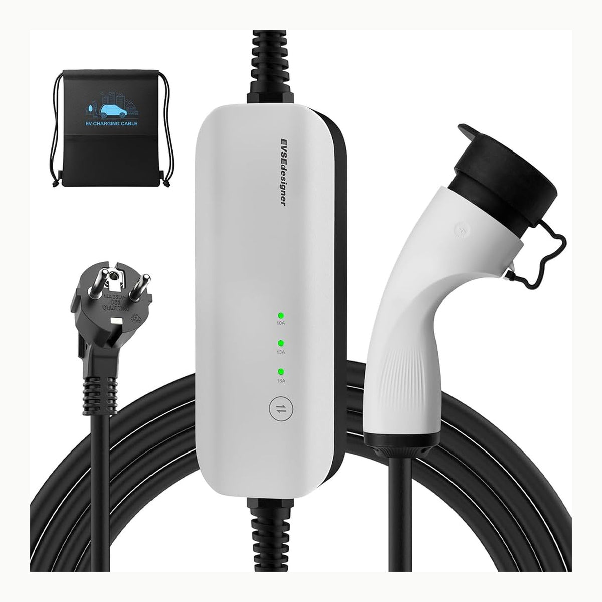 Cargador Tipo 2 EVSEdesigner Cargador EV Tipo 2 Schuko Portátil