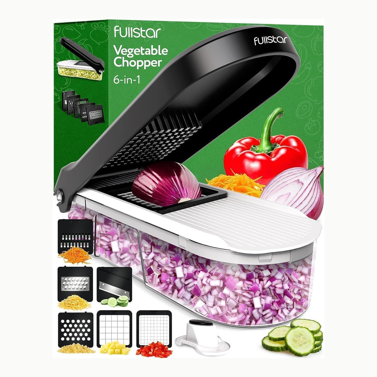 Cortador de Verduras Manual Multifunción