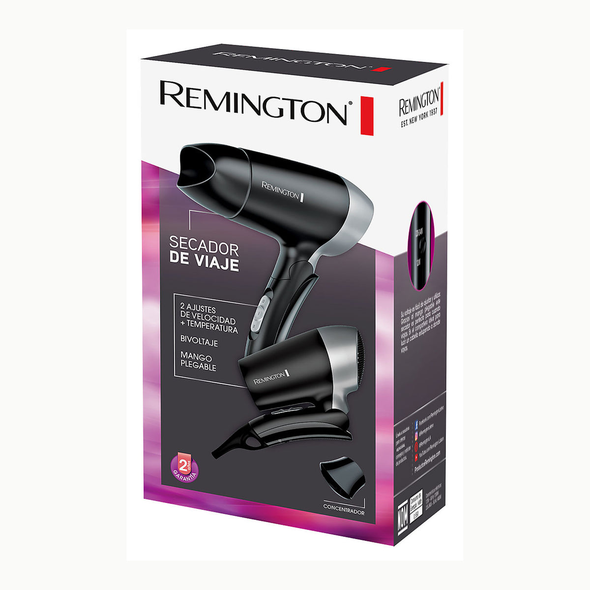 Remington Secador de Pelo Pro-Air Turbo, Iónico, Cabello Sin