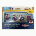 Spidey Set Velas dekora - Spidey Set de Velas de Cumpleaños, 4 Piezas