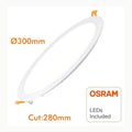 Osram Downlight Slim 225mm, LED Einbauleuchte, 22W, 6500K kaltweiß