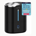 Humidificador Ultrasónico, Negro, 4L, 4 Niveles de difusión, Función