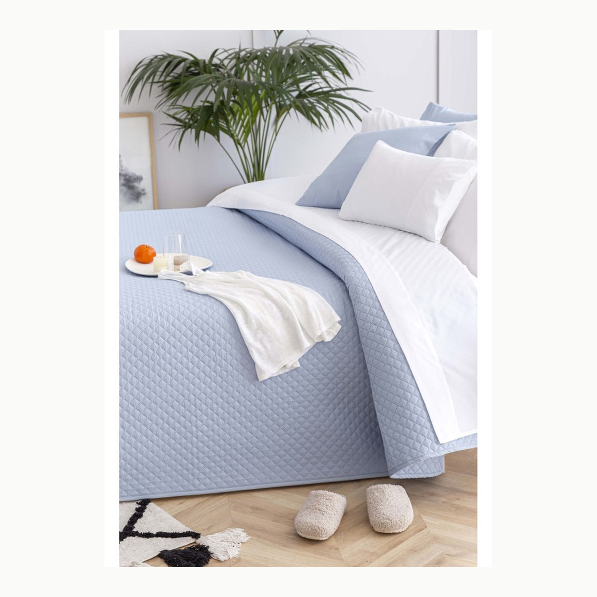 Todocama – Colcha boutí Fina con diseño Estrella, para Primavera
