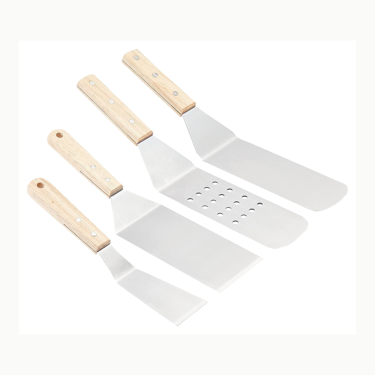 Amazon Basics Rectangular Espátulas de Silicona, Set de 3 Unidad