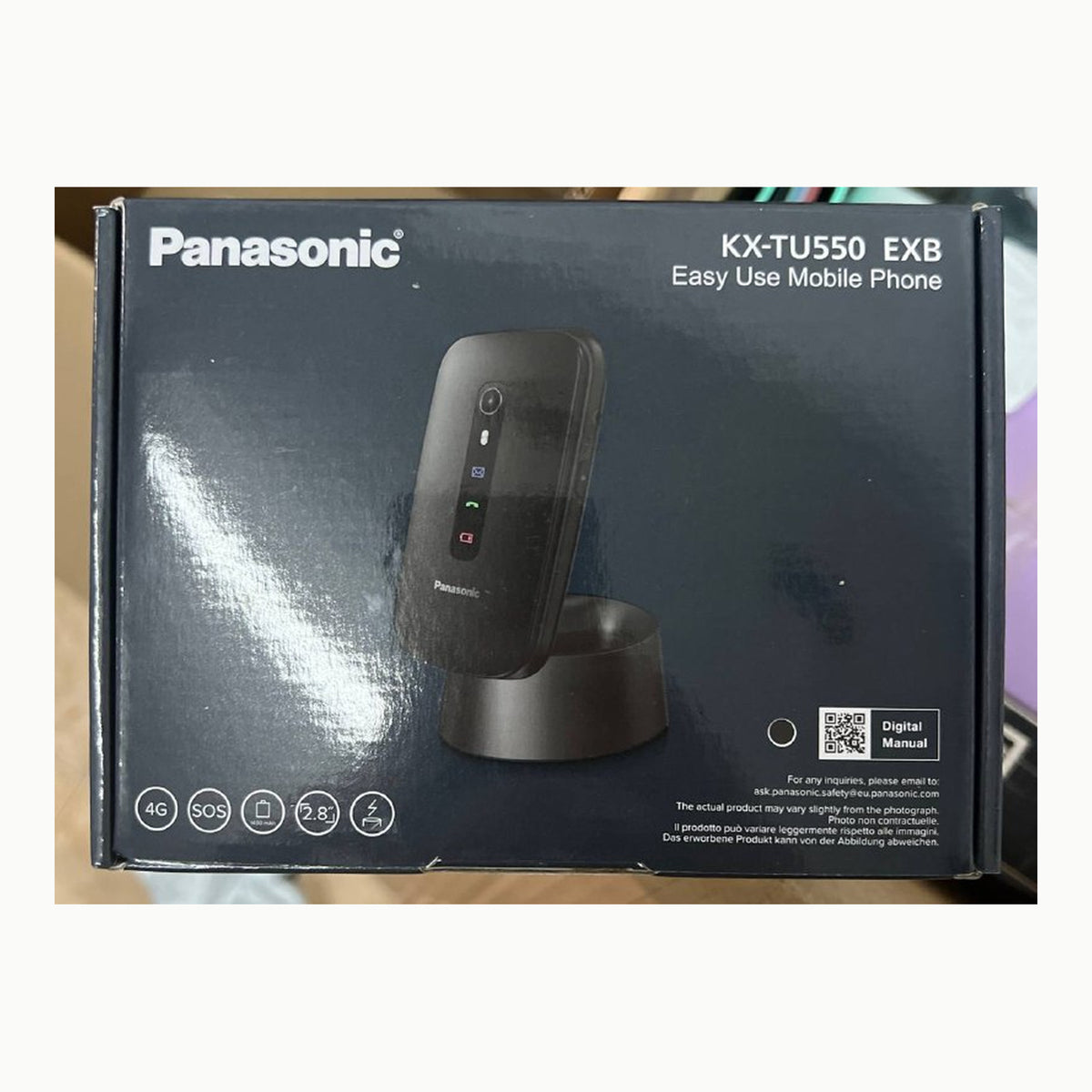 Panasonic KX-TU550EXB 4G Essentials Clamshell Teléfono Móvil para