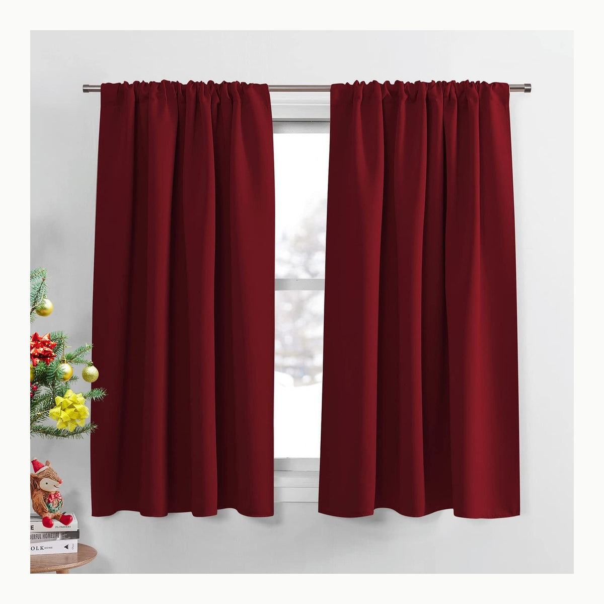 Cortinas Opacas PONY DANCE Cortinas Salon Modernas 1 Pieza Opaca