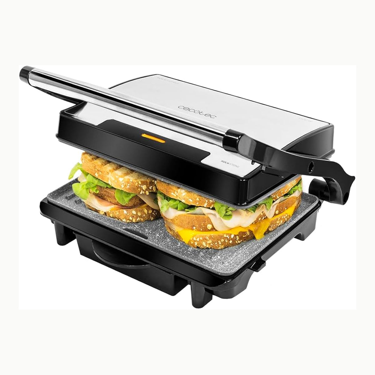 Cecotec Parrilla Eléctrica Rock?nGrill. 700 W, Revestimiento de