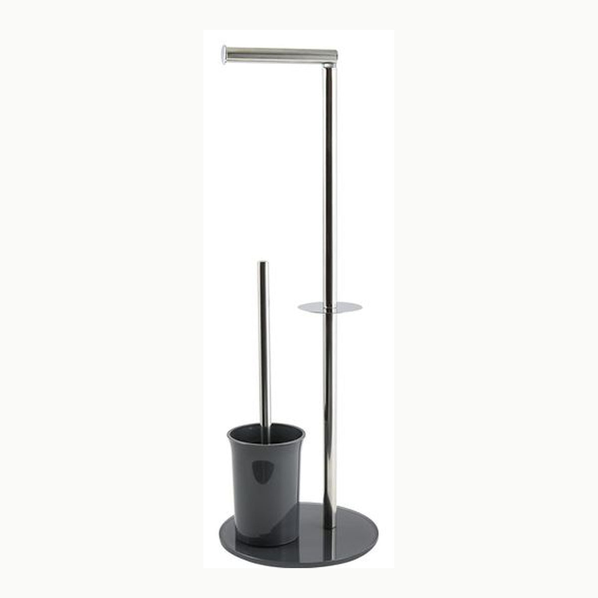 Wenko Exclusiv Escobillero WC, Acero Inoxidable, Plata Brillante