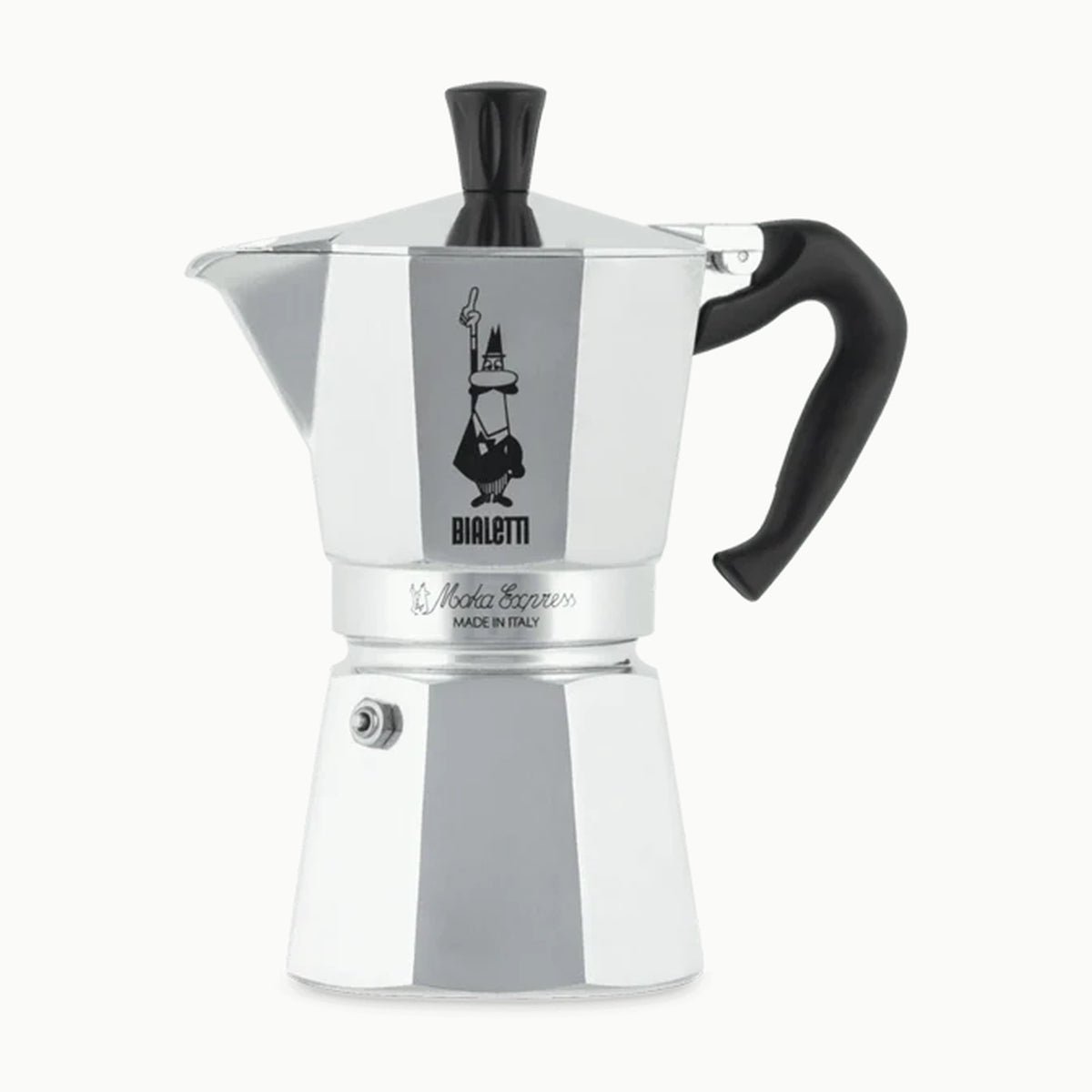 Bialetti Moka Express 3 Tazas Aluminio Plata