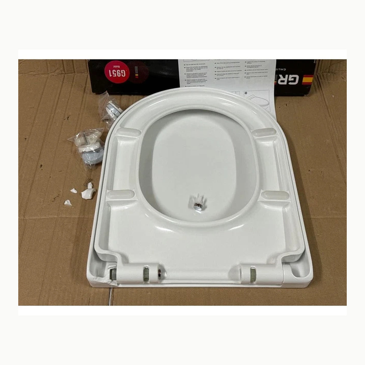 GRIFEMA G951 - Tapa WC, Asiento de Inodoro de Cierre Suave en Forma