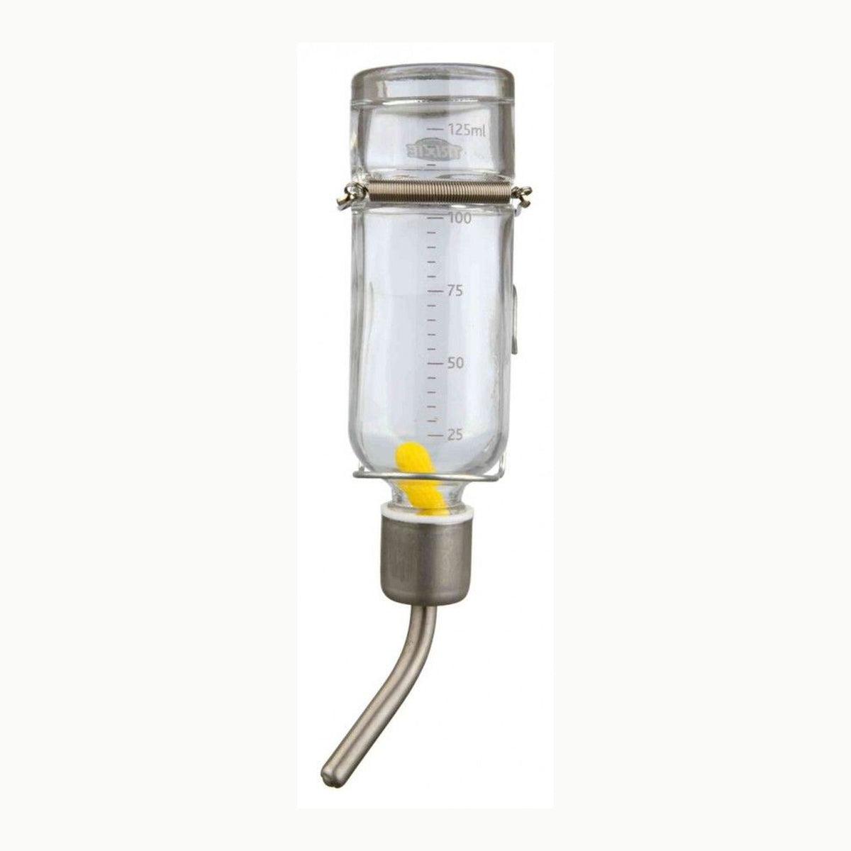 RIXIE – Bebedero de Cristal, 500 ml, Transparente, con Tapón y Tubo