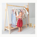 Praknu Perchas Blancas Infantiles - Paquete de 10 - Perchas Madera