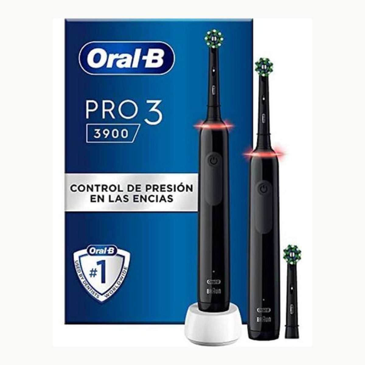 Oral-B Pro 3 Cepillo de Dientes Eléctrico Negro con Mango Recargable
