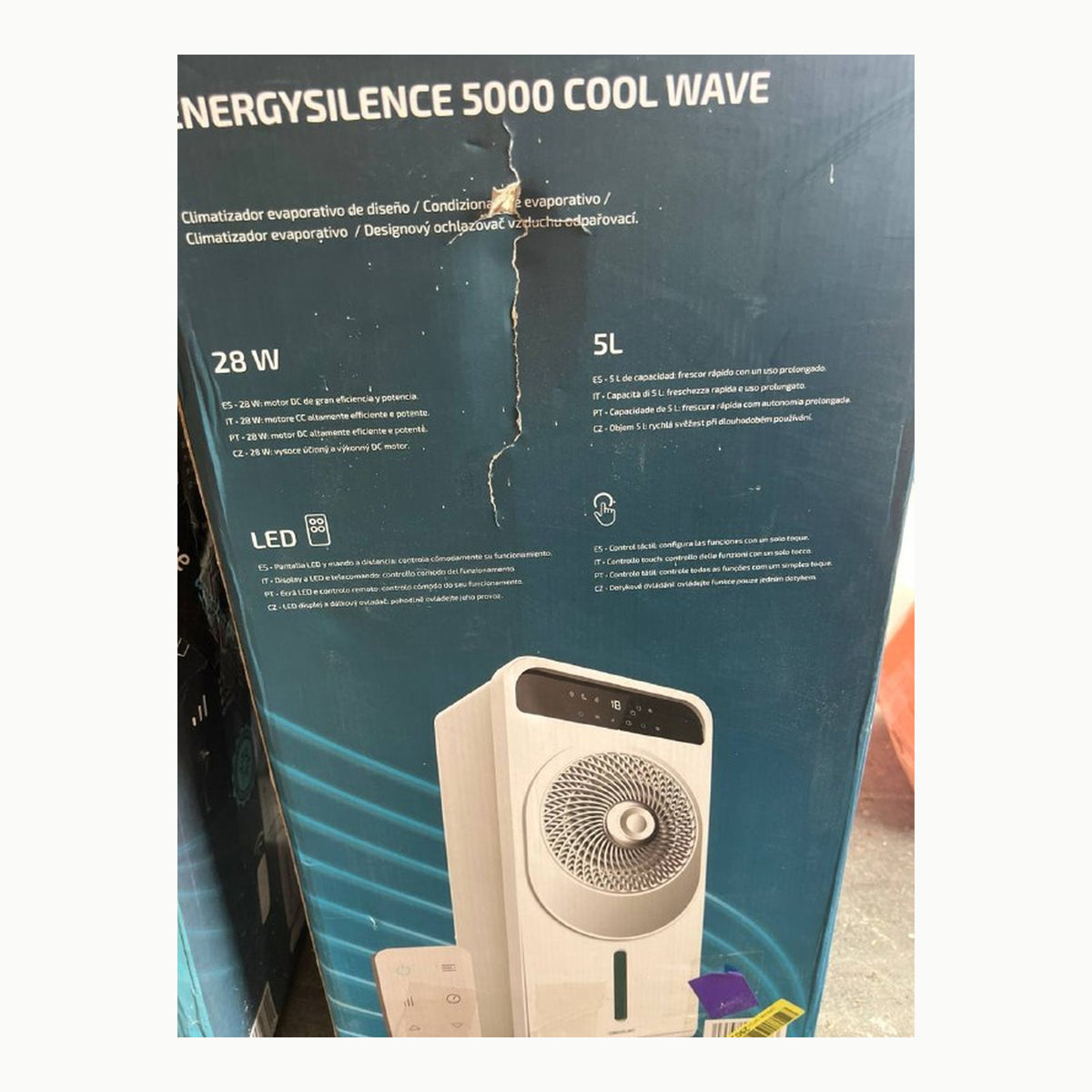 Cecotec Climatizador Evaporativo EnergySilence 5000 Cool Wave, 28 W