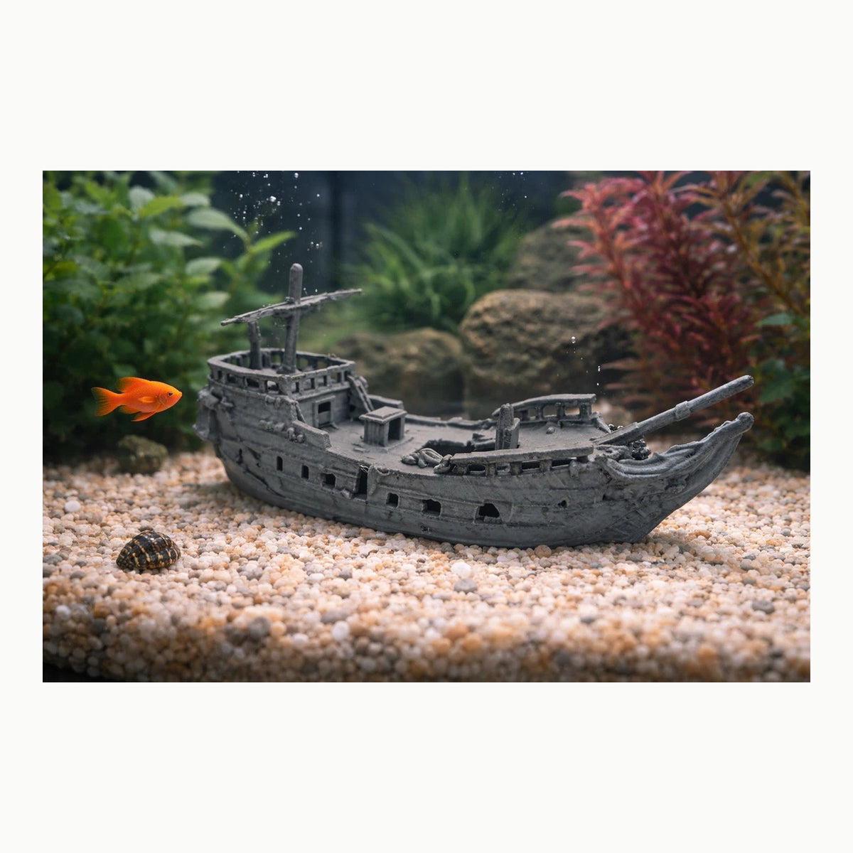 Barco hundido inherited Decoraciones del Tanque de Pescados, Ornamento