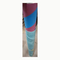 Papel de regalo bicolor azul y rosa 70x300 cm