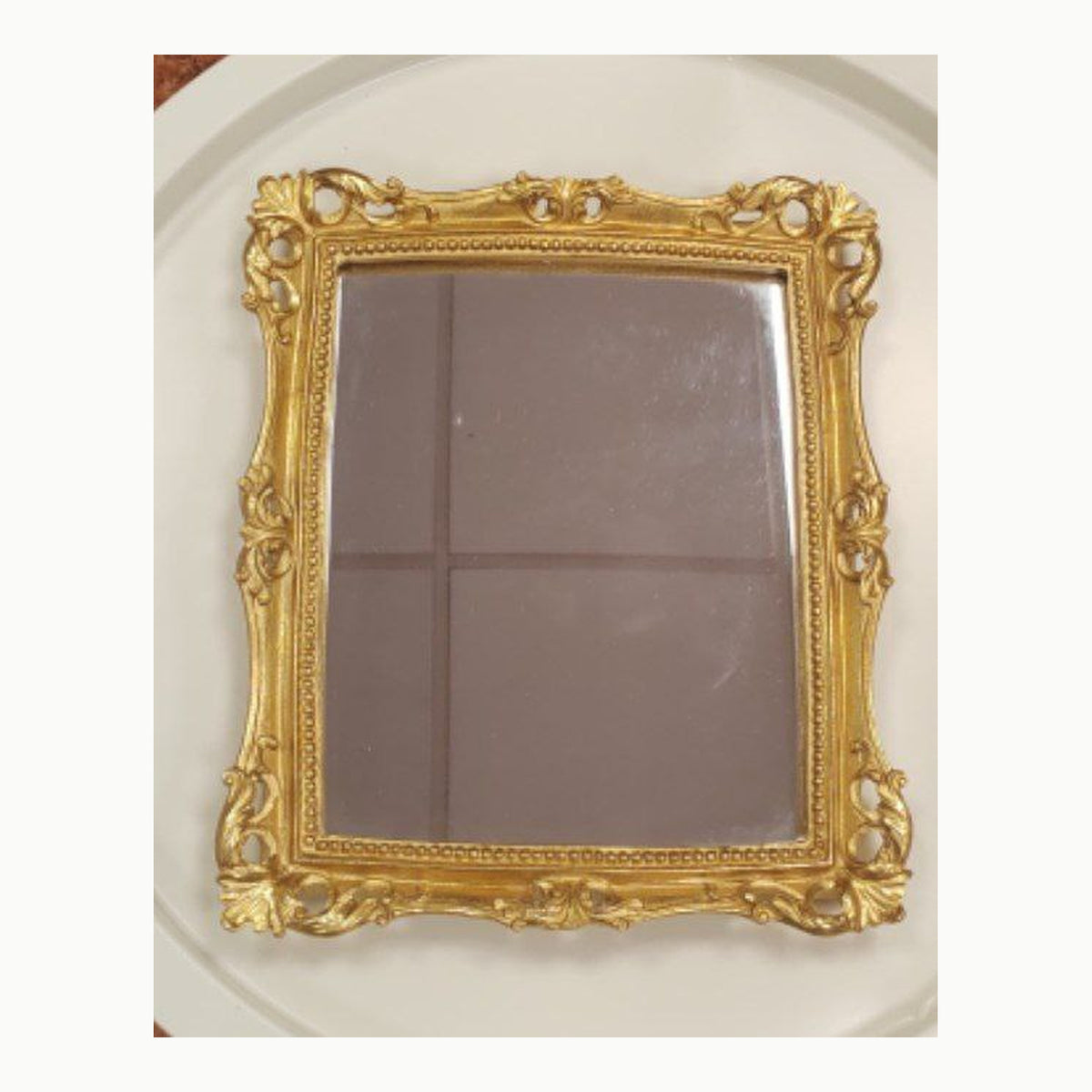 Funerom Espejo Decorativo Vintage de 11 x 9.5 Pulgadas, Espejo de