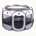 lionto Parque para Perros en Tela Oxford, Malla Transpirable, con