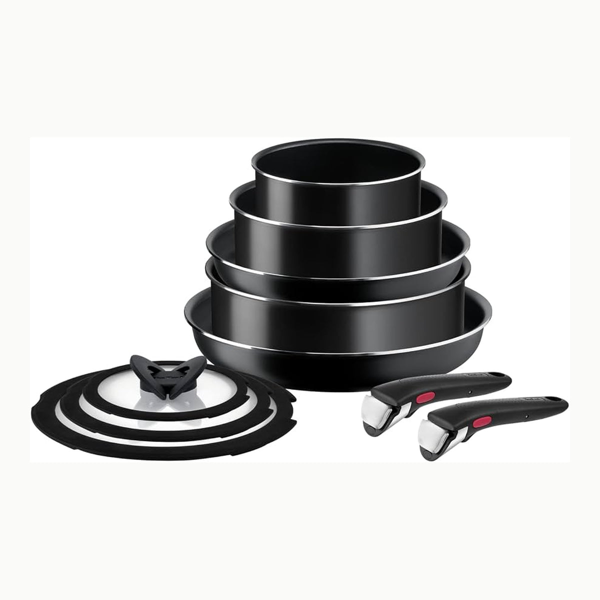 Tefal Ingenio Easy On - Juego de 3 Sartenes 22/24/26 cm \+ Mango
