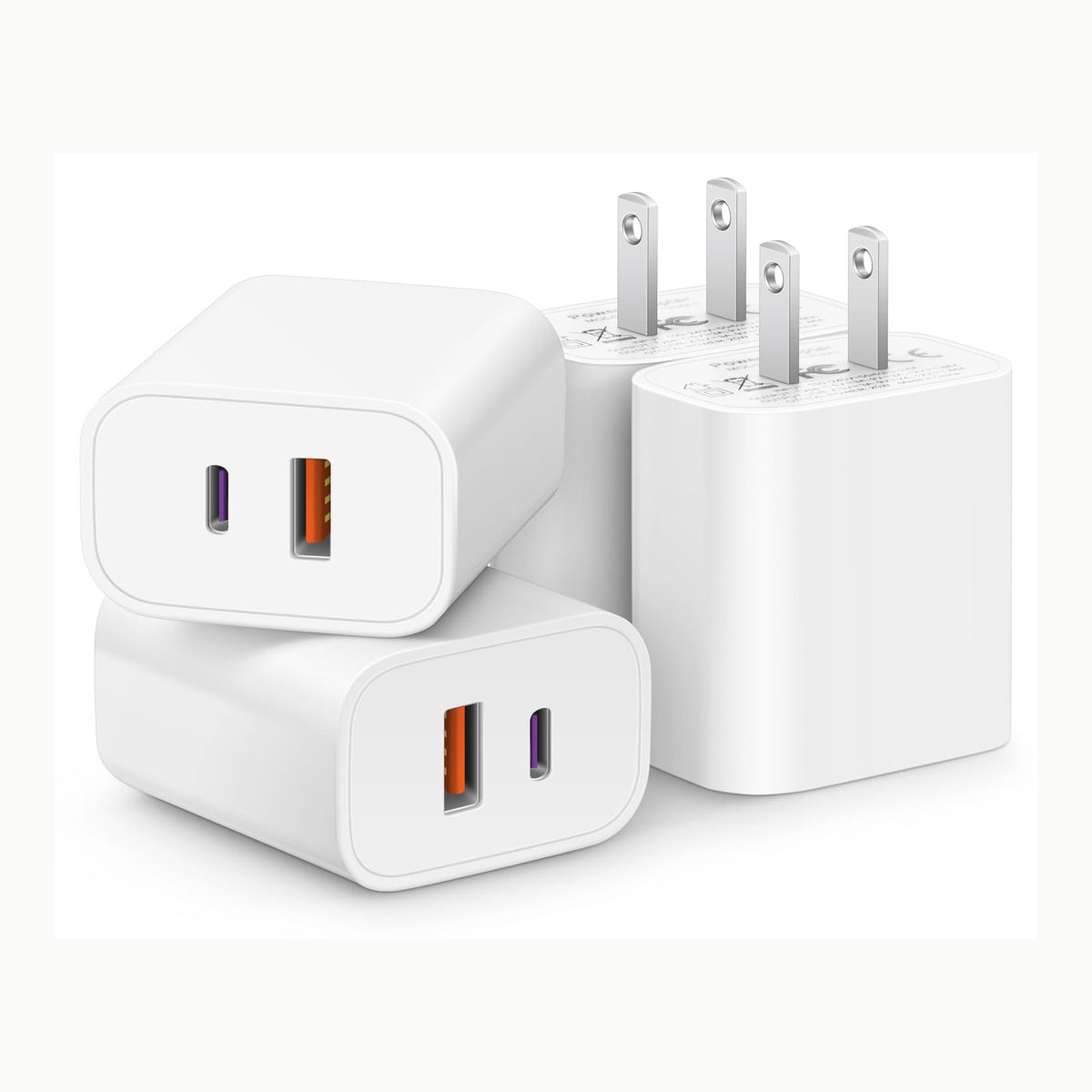 Pack de 3 Cargadores USB-C 20W \+ Cable de 2m USB-C/Lightning –