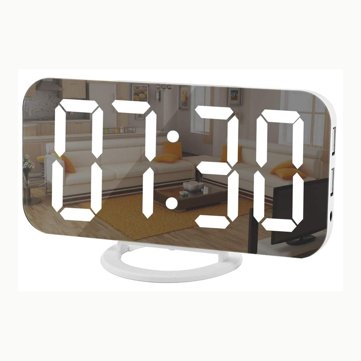 EXTSUD Sveglia Digitale con Display a Specchio Orologio Sveglia