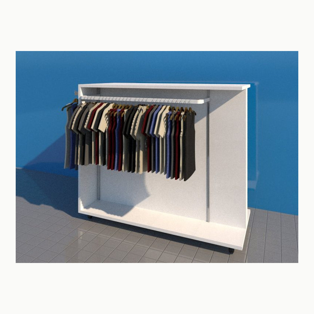 edihome, Burro Ropa, Perchero Colgador de Ropa, Doble, Vestidor