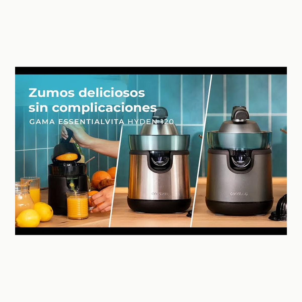Cecotec Exprimidor Eléctrico de Brazo para Naranjas y Cítricos