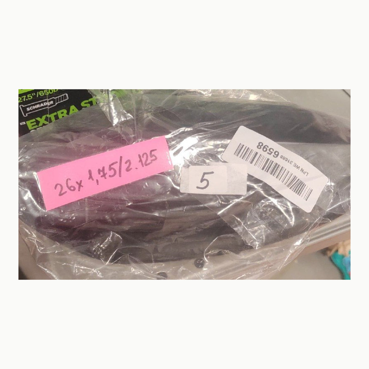 Point Fahrradschlauch ETRTO 47/57-559 - Ventil Auto \(AV\), schwarz