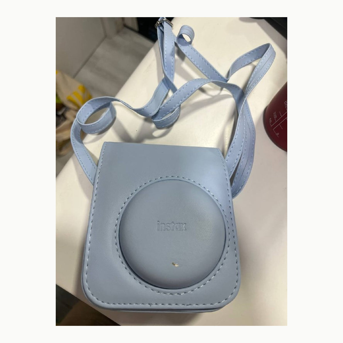instax Funda para Cámara Mini 12, Color Pastel Blue, Medida Única