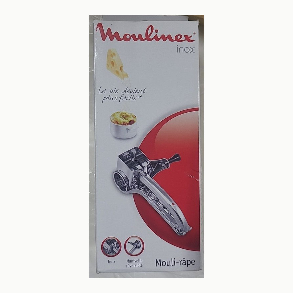 Rallador acero inoxidable Moulinex rallador para queso, chocolate