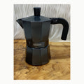 Monix Vitro Noir Cafetera Italiana de aluminio 9 tazas, Apta para