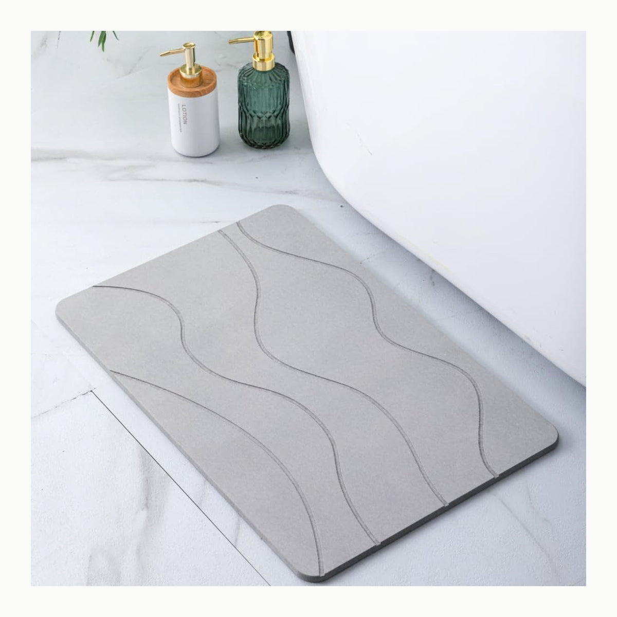Pure 4Home Alfombra Diatomita Baño 60x40 - Secado Rápido