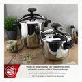 Magefesa Star Recta - Olla Express Tradicional 4L, Acero Inoxidable