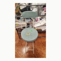 Taburete Alto Plegable DRW Taburete Alto con Respaldo Plegable de