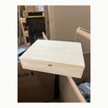 Caja de madera natural con tapa, , 40 x 30 x 10 cm, caja de